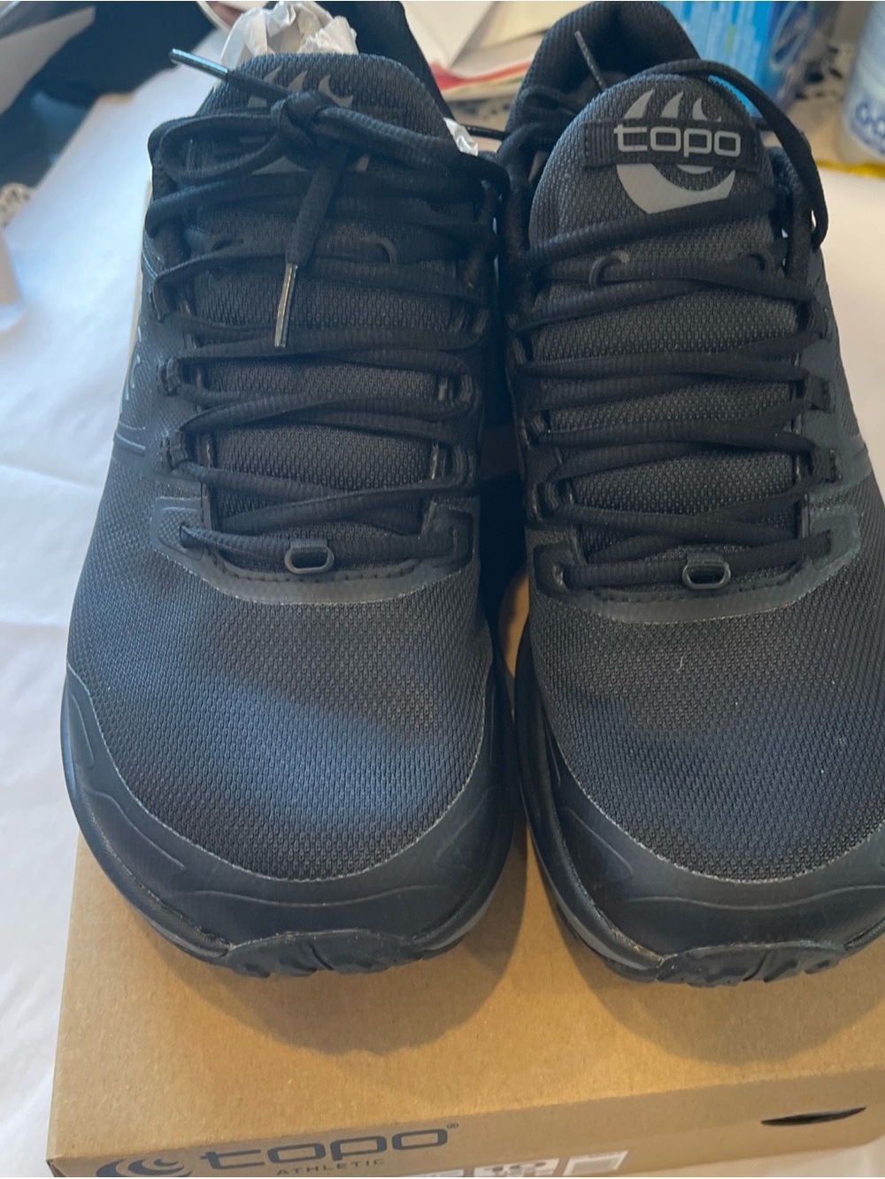 Topo Athletic Terraventure 4 WP Black/Charcoal Trail Running Shoe, Men's 10